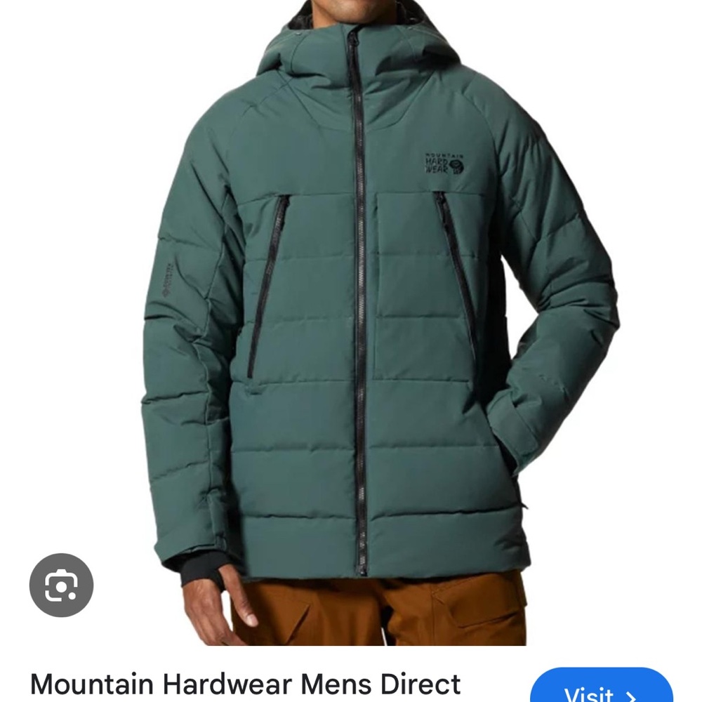 Mountain Hardwear Men's Teal Puffer Jacket